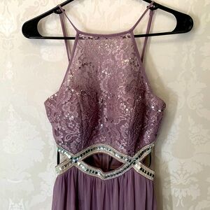 Speechless purple sequin lace Dress